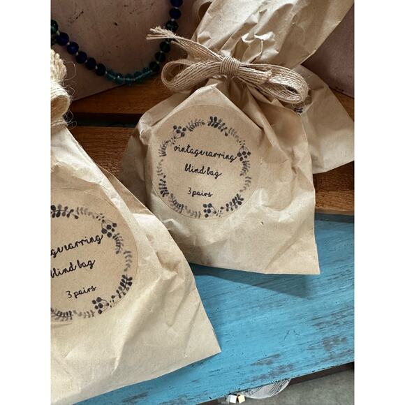 Vintage Earrings Blind Bags Three Surprise Pairs - Picture 2 of 2